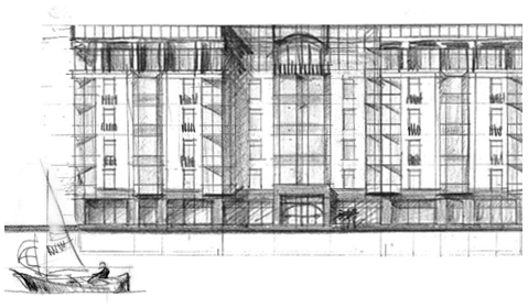 презентация проекта нового жилого комплекса на набережной Северной Двины. 