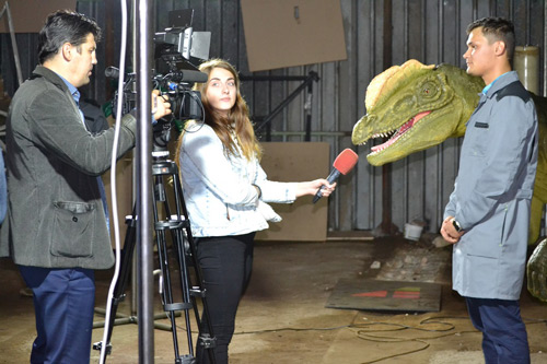 Первый российский роботизированный динозавр.