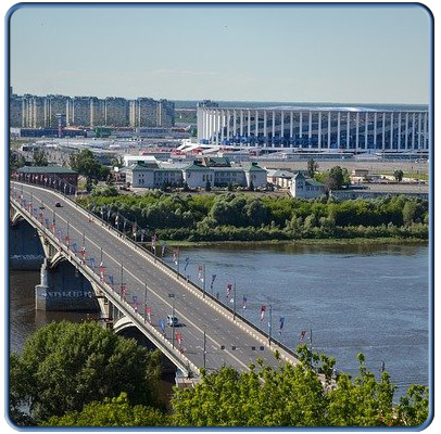 Строительство спортивных объектов в России (Стадион в Нижнем Новгороде).