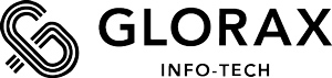 Логотип компании Glorax Infotech (Глоракс Инфотех).
