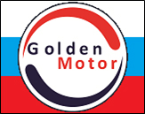 Логотип компании Golden Motor Russia (Голден Мотор Раша)